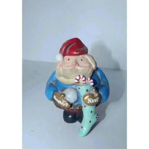 Pavilion Gift Company Christmas Santa Naughty‎ or Nice Figurine Numbered